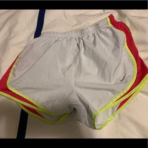 White nike dri-fit shorts